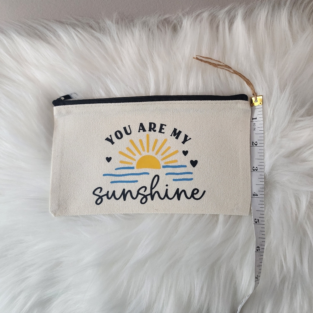 Set of 3 Canvas Bags with Inspirational Prints You Are My Sunshine - Picture 8 of 13